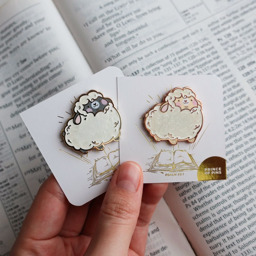 Psalm 23:1 "CHONKY" Enamel Pin