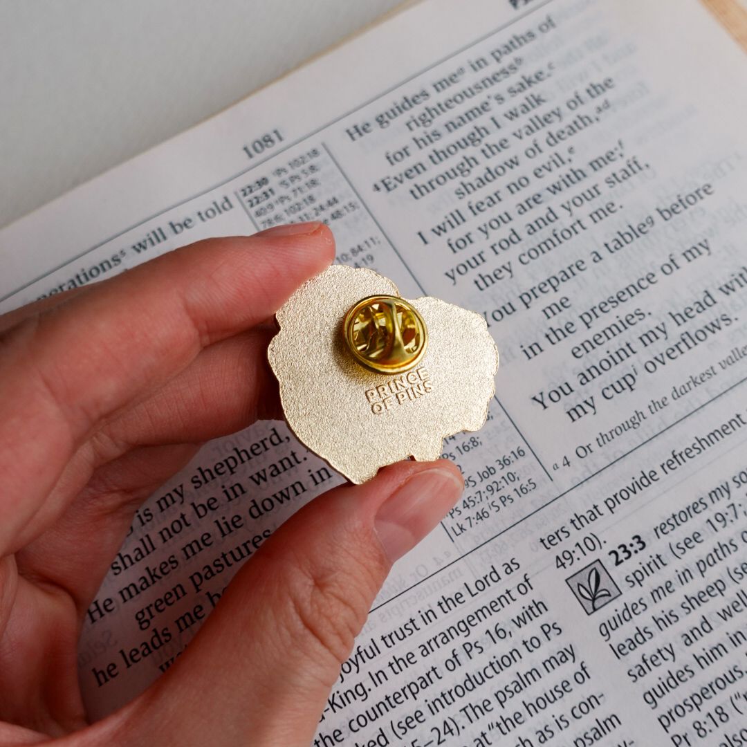 Psalm 23:1 "CHONKY" Enamel Pin