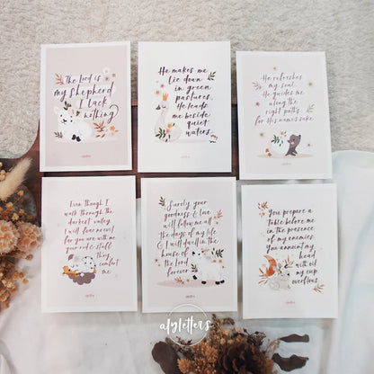 Blessing Cards (Set of 6) - Psalm 23