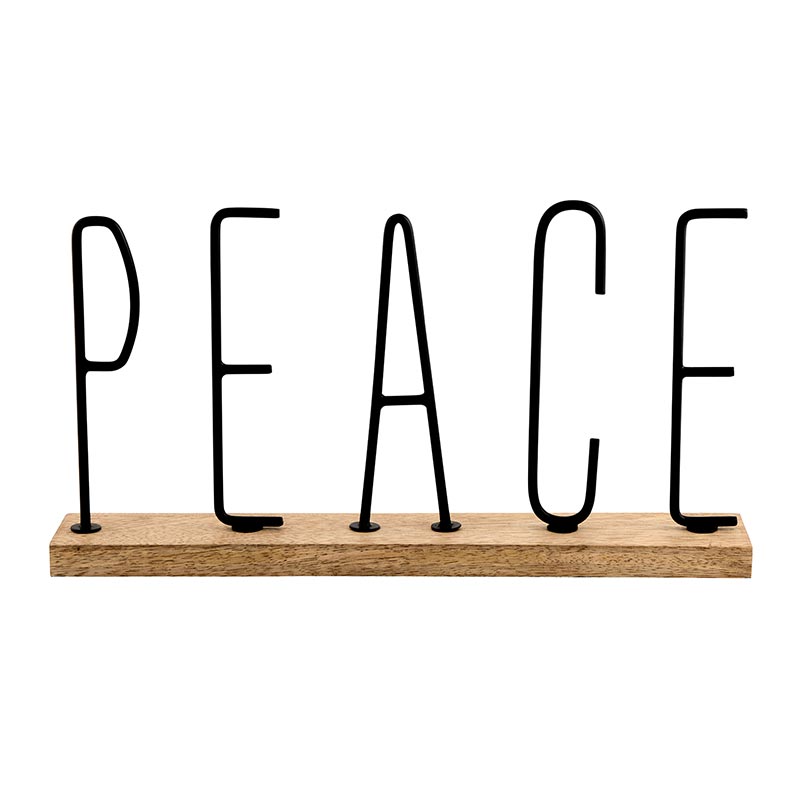 Wood Sign - PEACE (R0951)