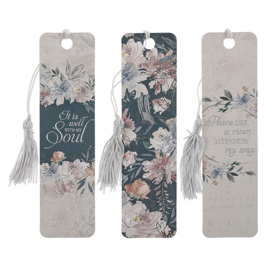 Tassel Bookmark Set - It Is Well With My Soul Paper (TBS004)