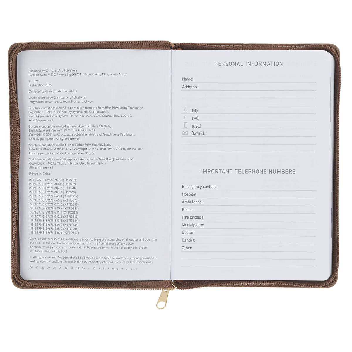 2027 Executive Planner with Zipper Closure - I Can Do All This Truffle (TPD569)