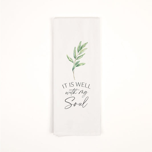 Tea Towel - It Is Well With My Soul (TWL0019)