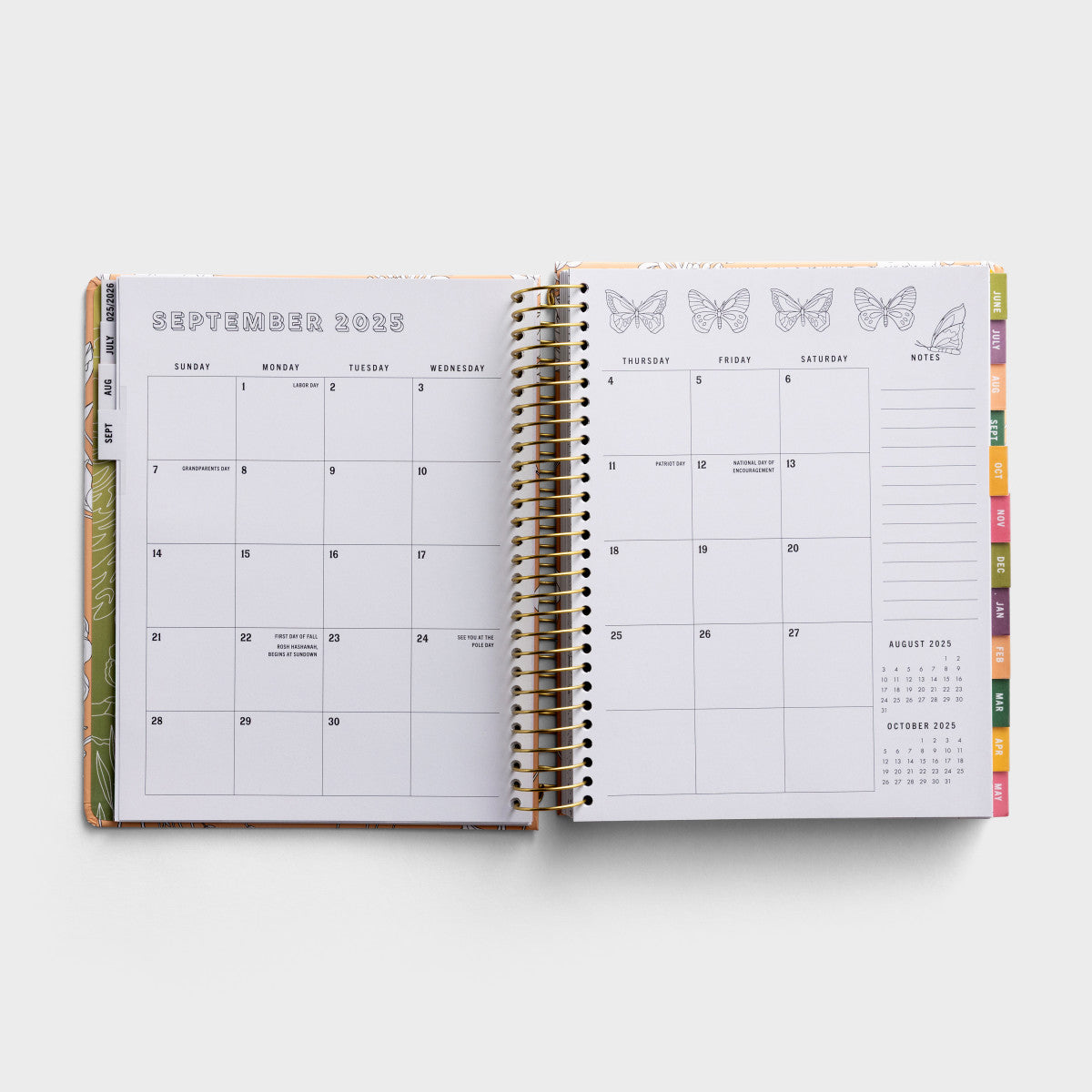 2025-2026 Premium Devotional Planner (18-Month) - He Refreshes My Soul (U3363)