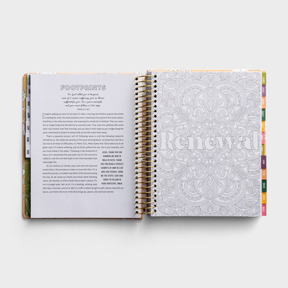 2025-2026 Premium Devotional Planner (18-Month) - He Refreshes My Soul (U3363)