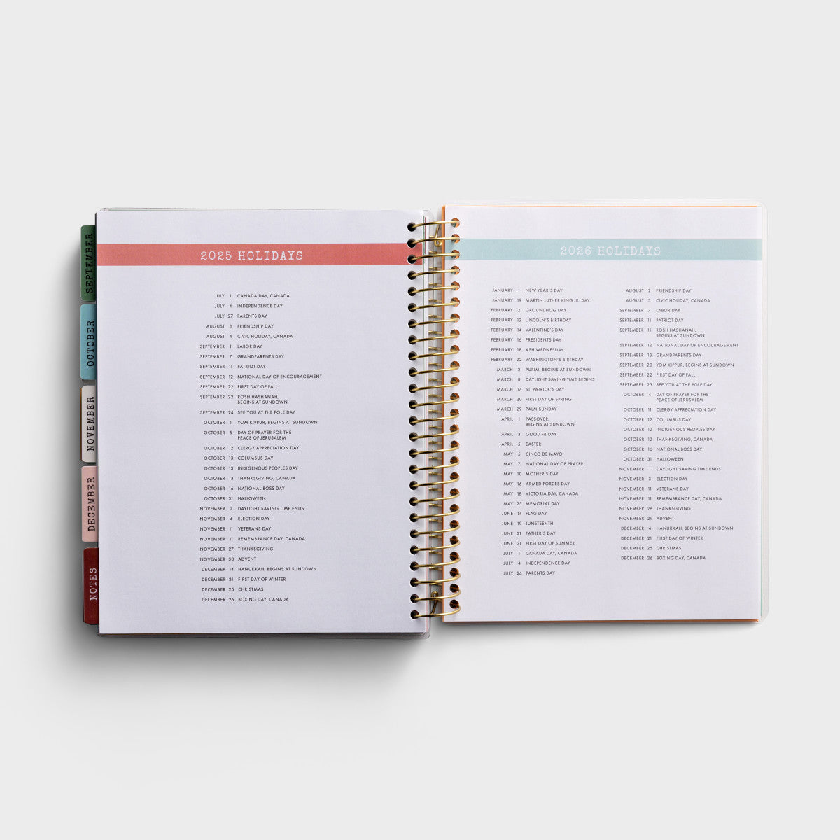 2025-2026 Agenda Planner (18-Month) - His Glory Fills the World (U3364)