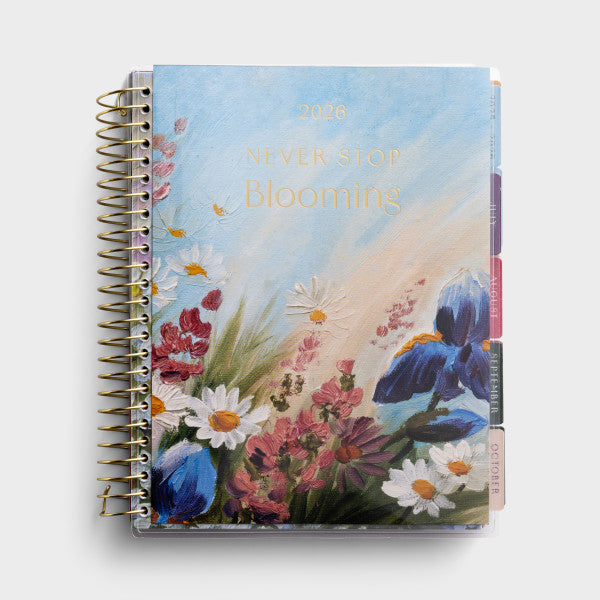 2025-2026 Agenda Planner (18-Month) - Never Stop Blooming (U3367)