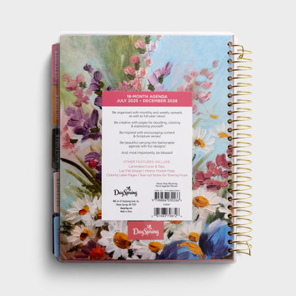 2025-2026 Agenda Planner (18-Month) - Never Stop Blooming (U3367)