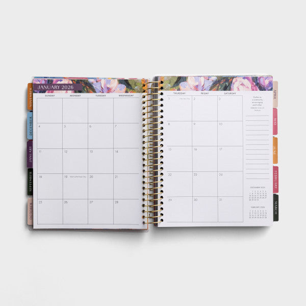 2025-2026 Agenda Planner (18-Month) - Never Stop Blooming (U3367)