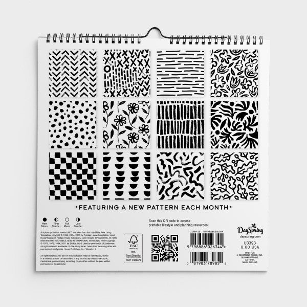 2026 Mini Inspirational Spiral Wall Calendar