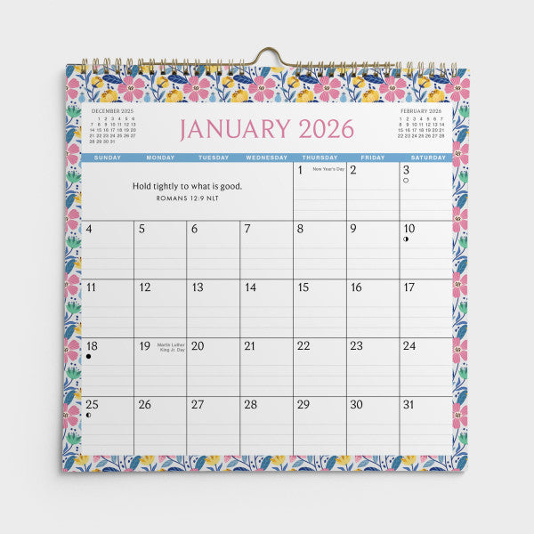 2026 Mini Inspirational Spiral Wall Calendar