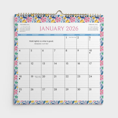 2026 Mini Inspirational Spiral Wall Calendar