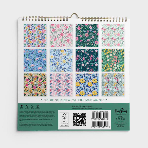 2026 Mini Inspirational Spiral Wall Calendar