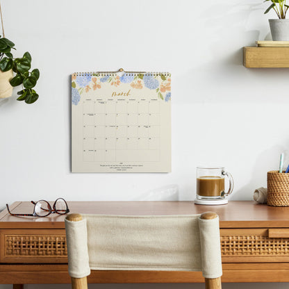 Abide & Bear Fruit - 2026 Premium Spiral Wall Calendar (U3396)