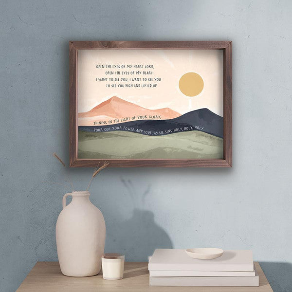 Framed Art - Open The Eyes Of My Heart (VFR0644)