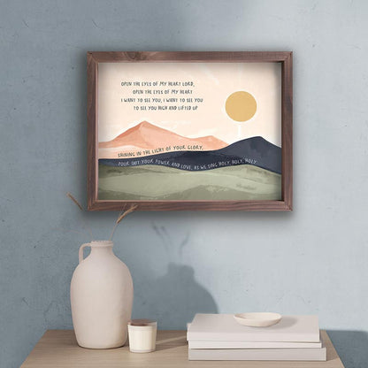 Framed Art - Open The Eyes Of My Heart (VFR0644)