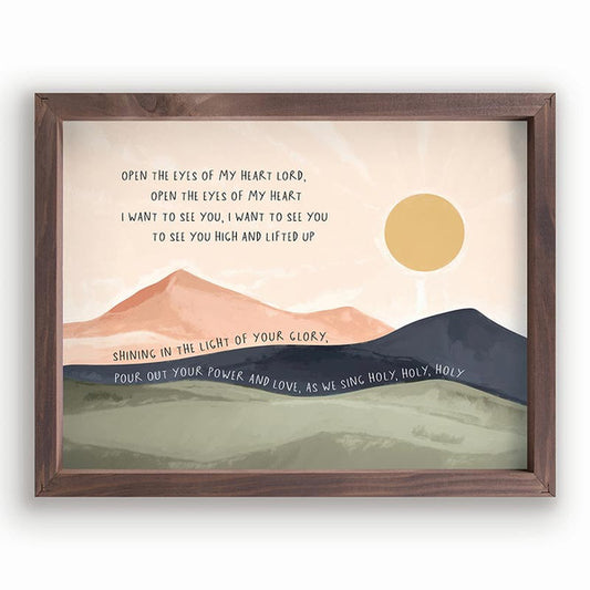 Framed Art - Open The Eyes Of My Heart (VFR0644)