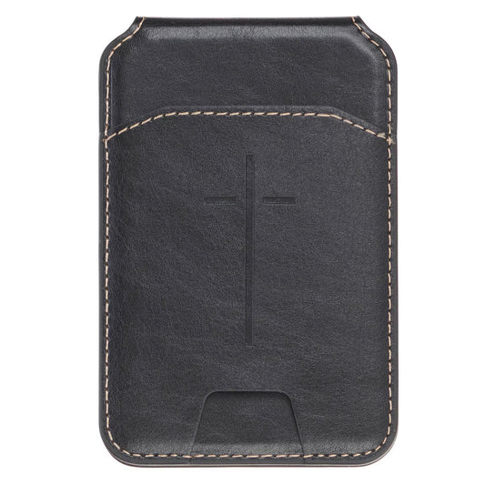 Faux Leather Phone Wallet w/ Stand - Cross