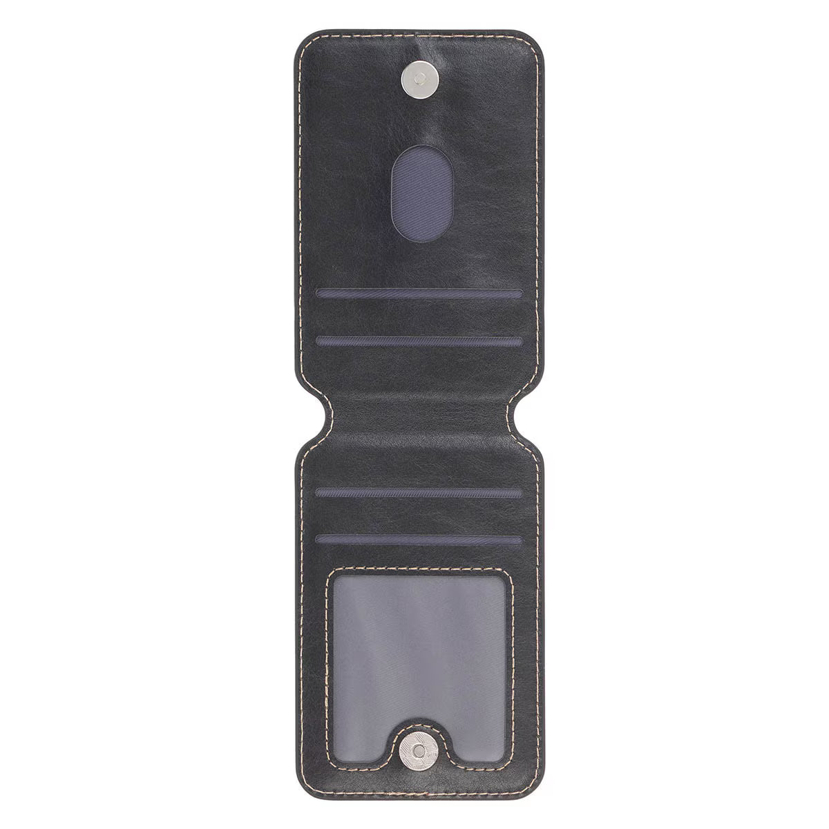 Faux Leather Phone Wallet w/ Stand - Cross
