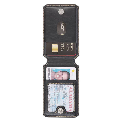 Faux Leather Phone Wallet w/ Stand - Cross