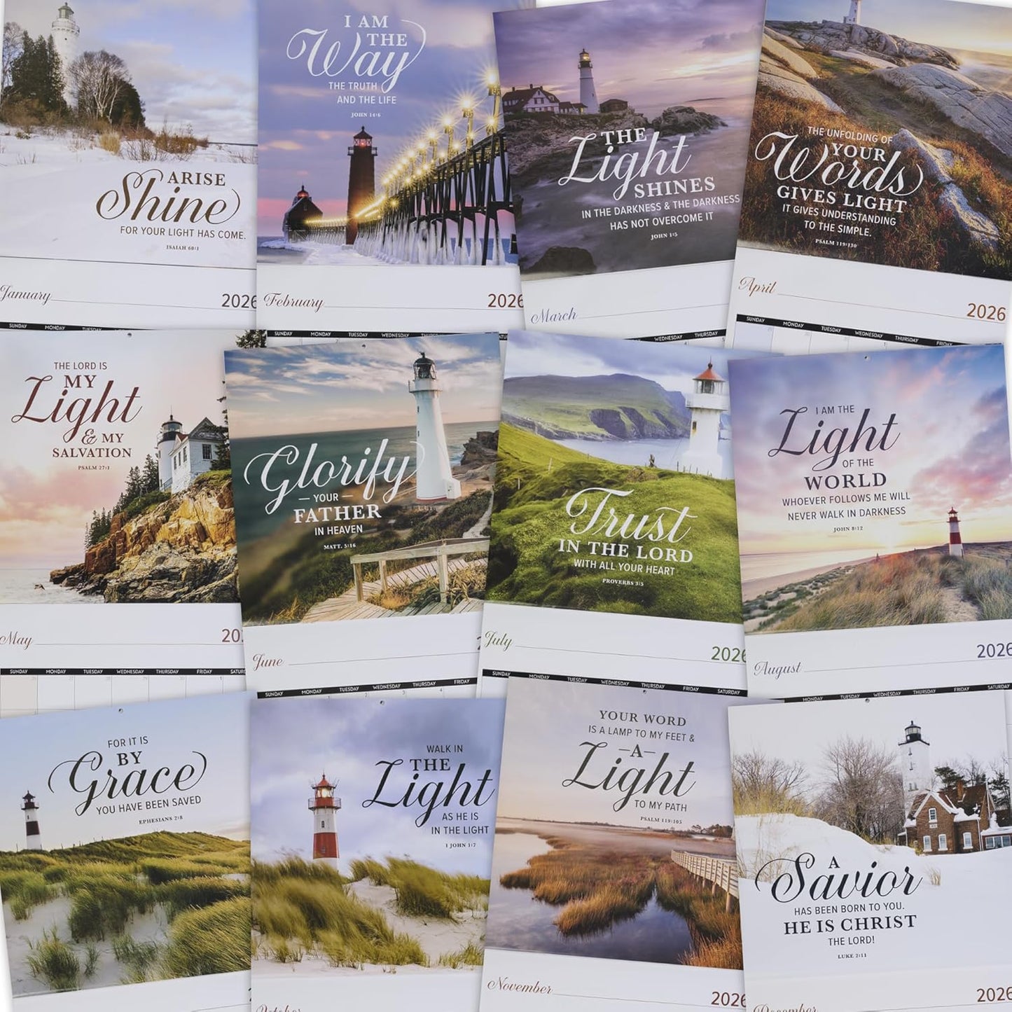 2026 Large Wall Calender - The Light (CAL245)