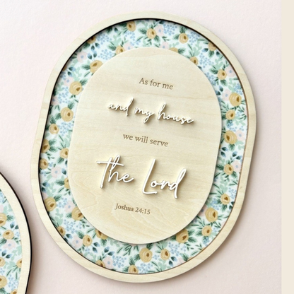 Oval Wall Decor - As For Me