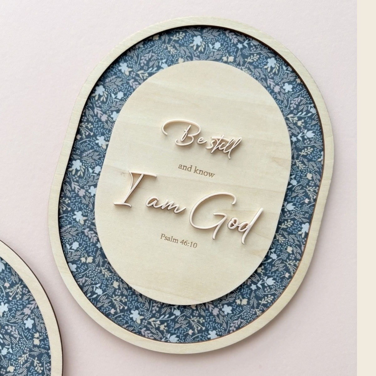 Oval Wall Decor - Be Still