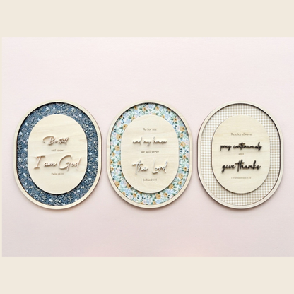 Oval Wall Decor - Be Still