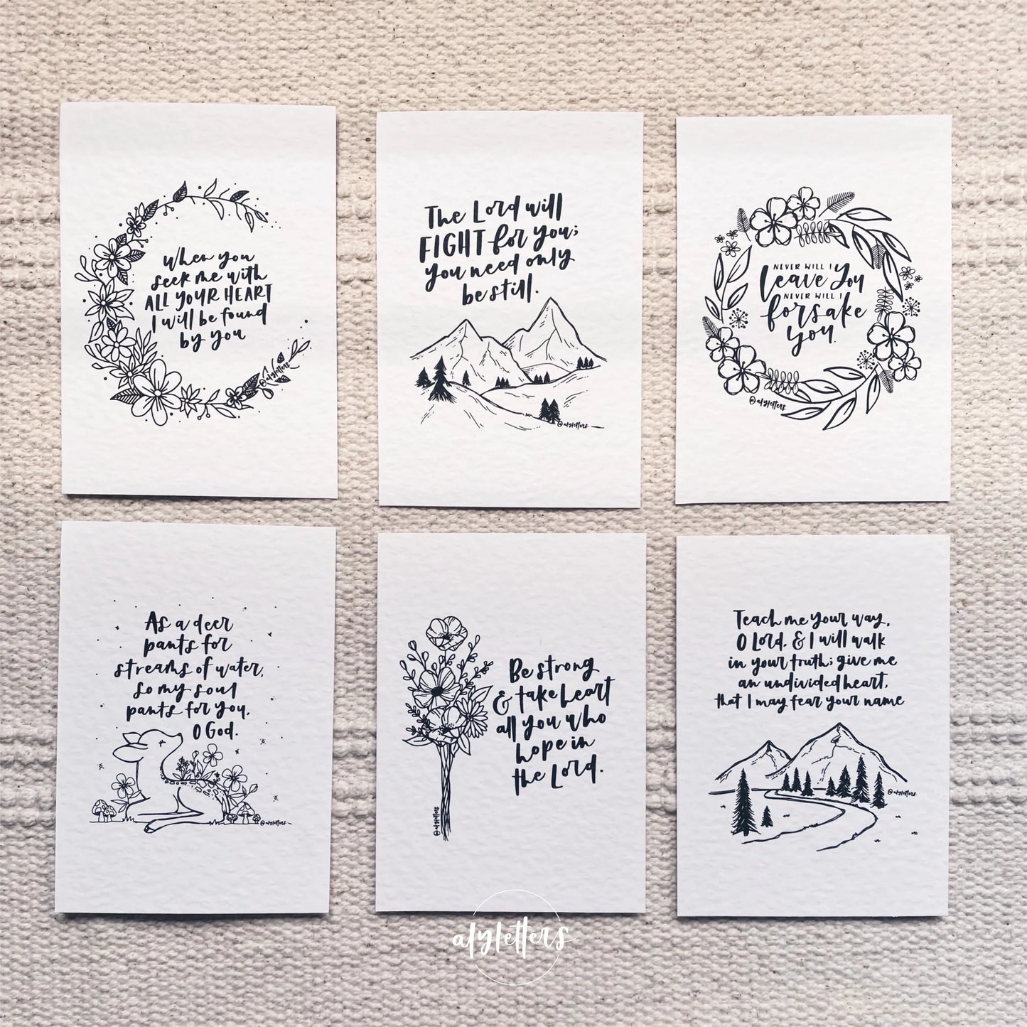 Mini Blessing Cards (Set of 6) - Wilderness