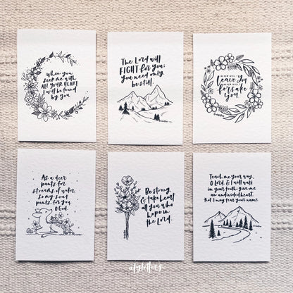 Mini Blessing Cards (Set of 6) - Wilderness