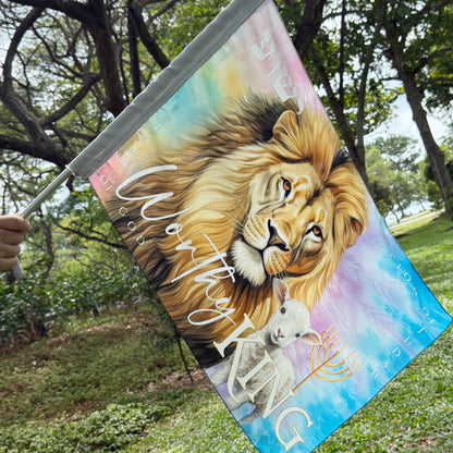 Worthy King - Twirling Flag  (small)