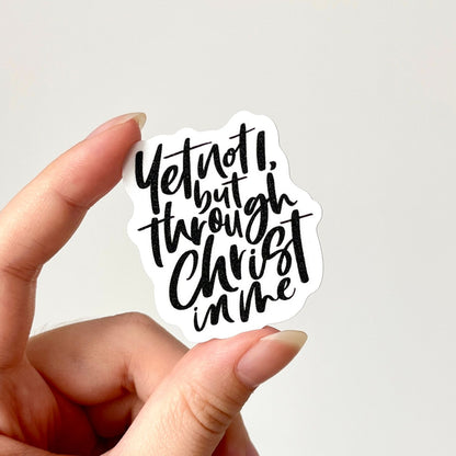 Yet Not I Stickers (Matte Glitter)