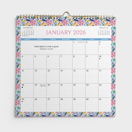Floral - 2026 Spiral Wall Calendar (U3460)