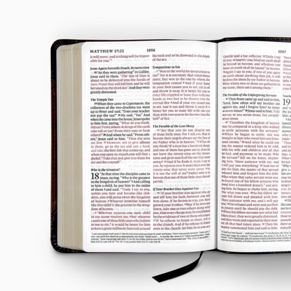 ESV - Large Print Compact Bible, Brown/Walnut
