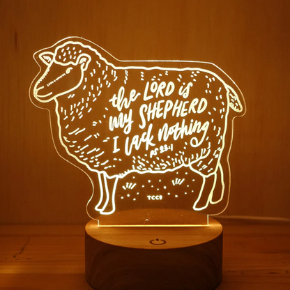 Night Light - The Lord Is My Shepherd I Lack Nothing (Sheep)