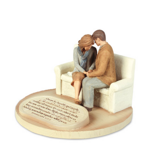 Sculpture: Devoted Praying Couple (#20180)