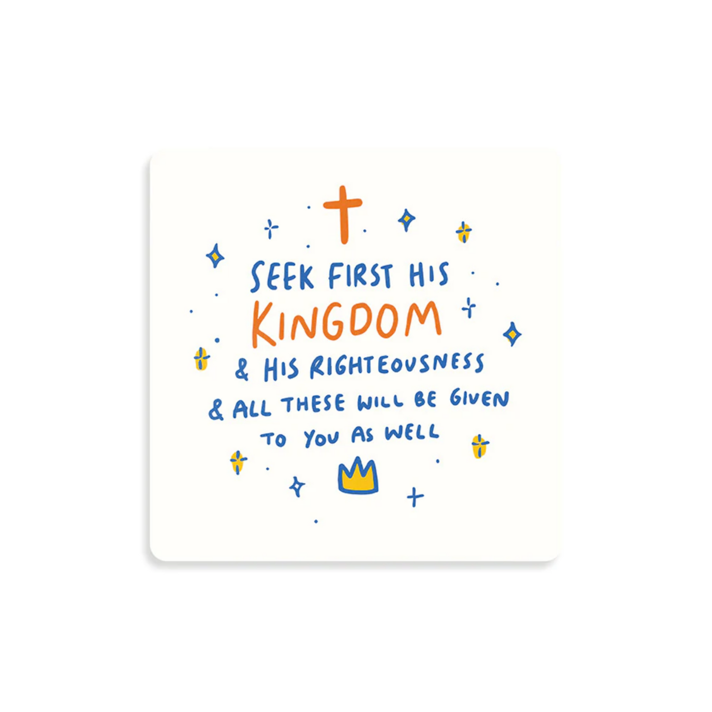 Wooden Coaster - Seek His Kingdom