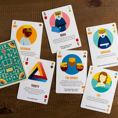 Bible Infographics for Kids Playing Cards