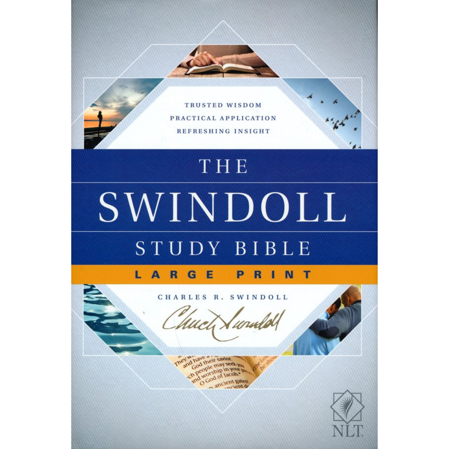 NLT, The Swindoll Study Bible, Large Print (Hardcover)