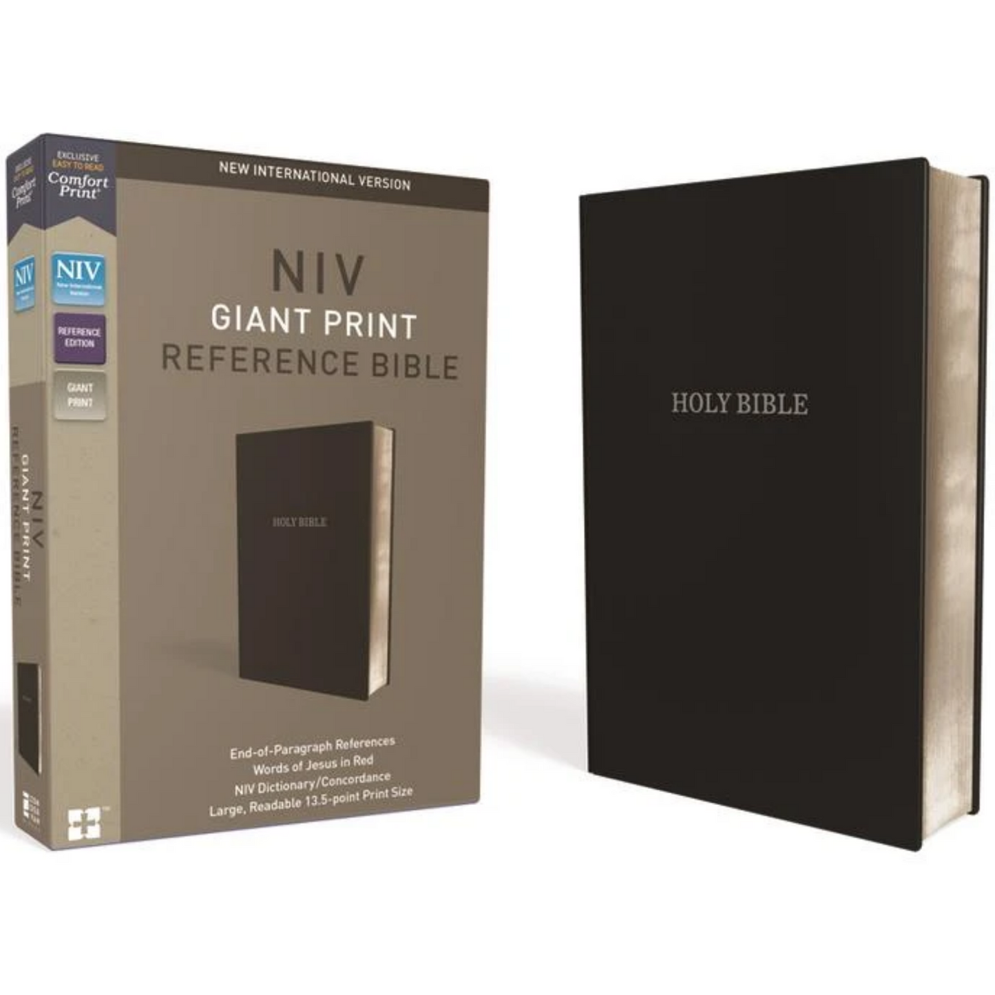 NIV, Thinline Bible, Giant Print, Black Bonded Leather