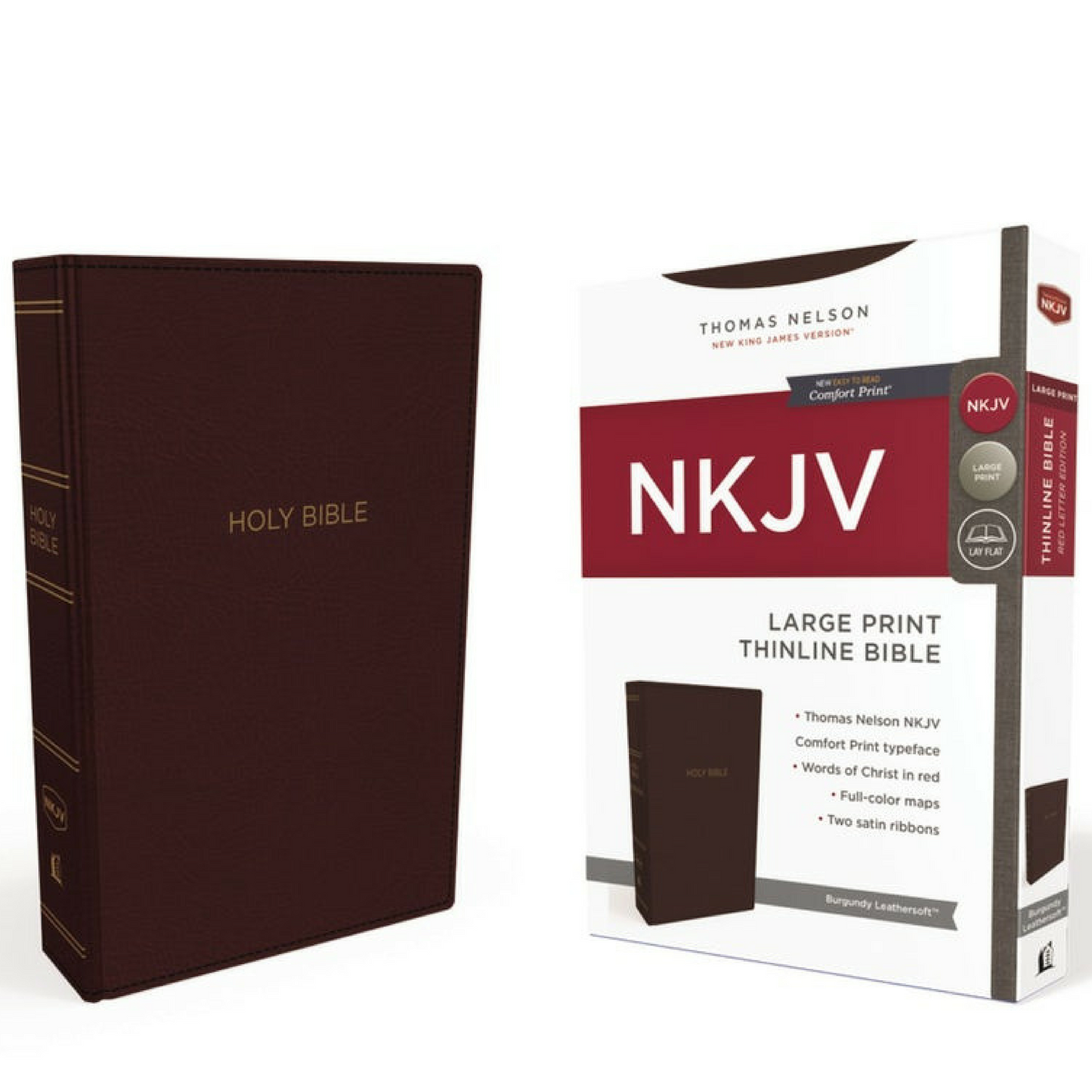 NKJV  Large Print Thinline, Leathersoft