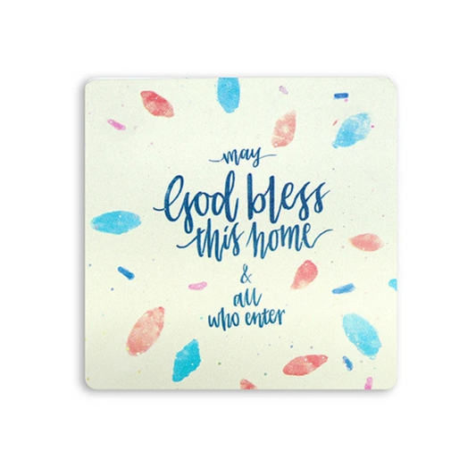 Wooden Coaster - May God Bless This Home