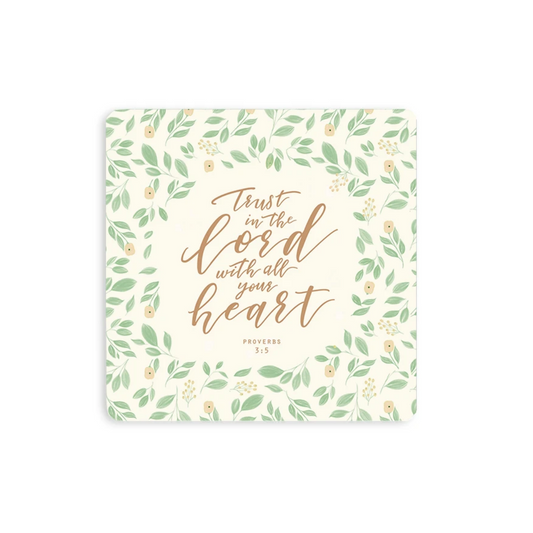 Wooden Coaster - Trust In The Lord