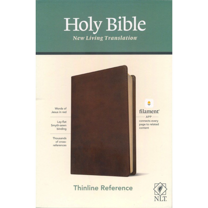 NLT Thinline Reference Bible, Filament Enabled Edition, LeatherLike