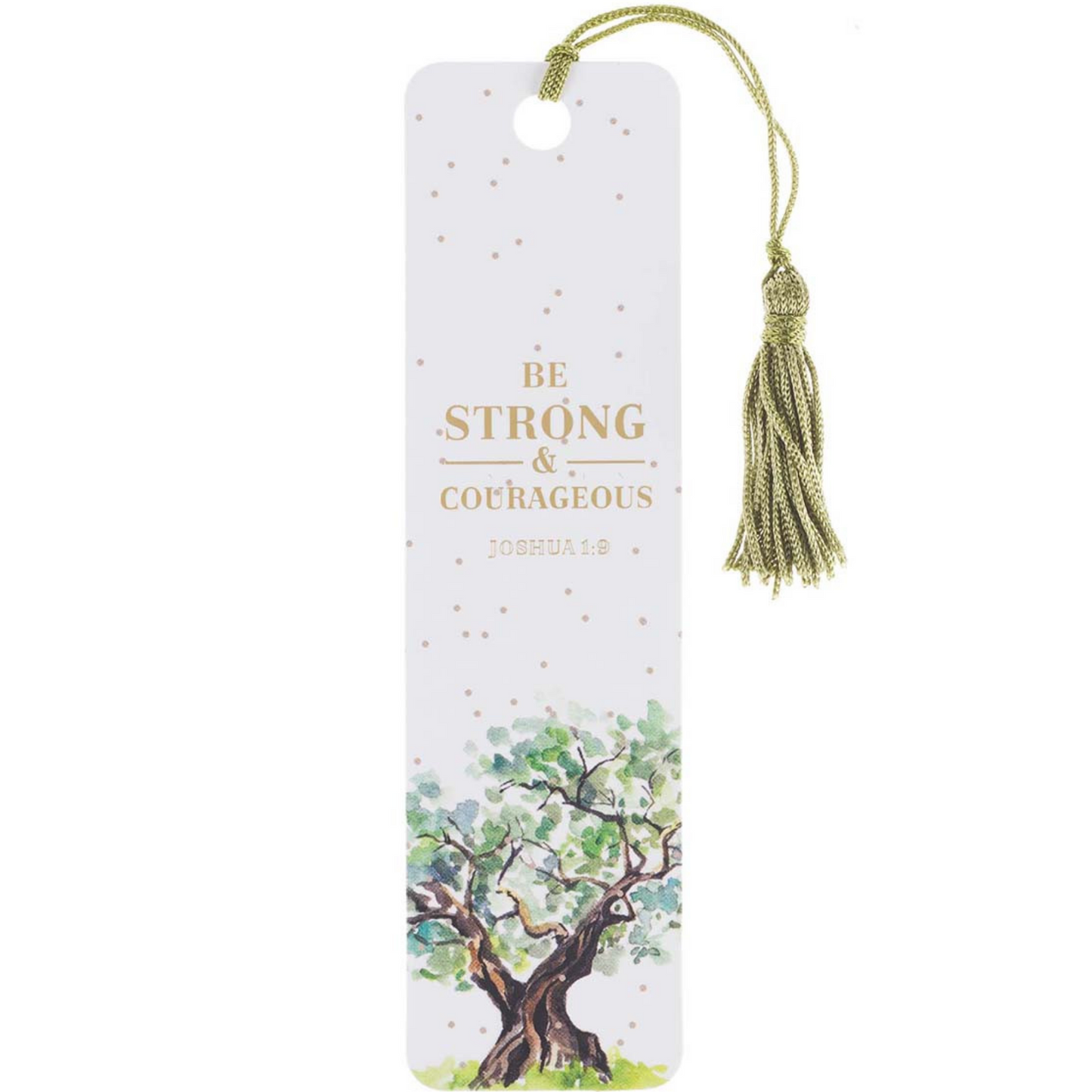 Strong & Courageous - Bookmark with Tassel (TBM120)