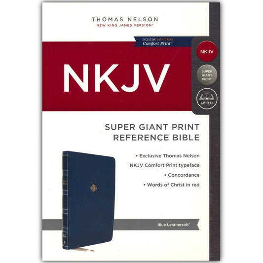 NKJV Super Giant Print Reference Bible, Leathersoft
