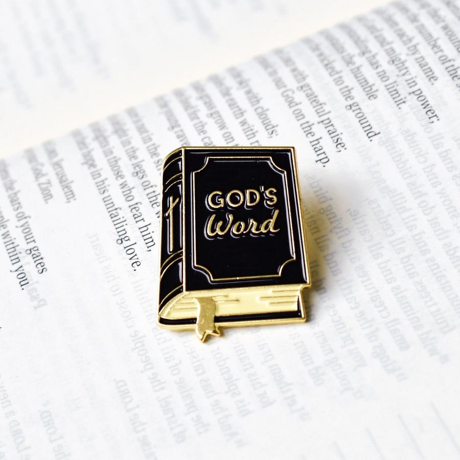Bibe Pin JOHN 1:1 Enamel Pins (BIBLE) – Faithworks Bookstore