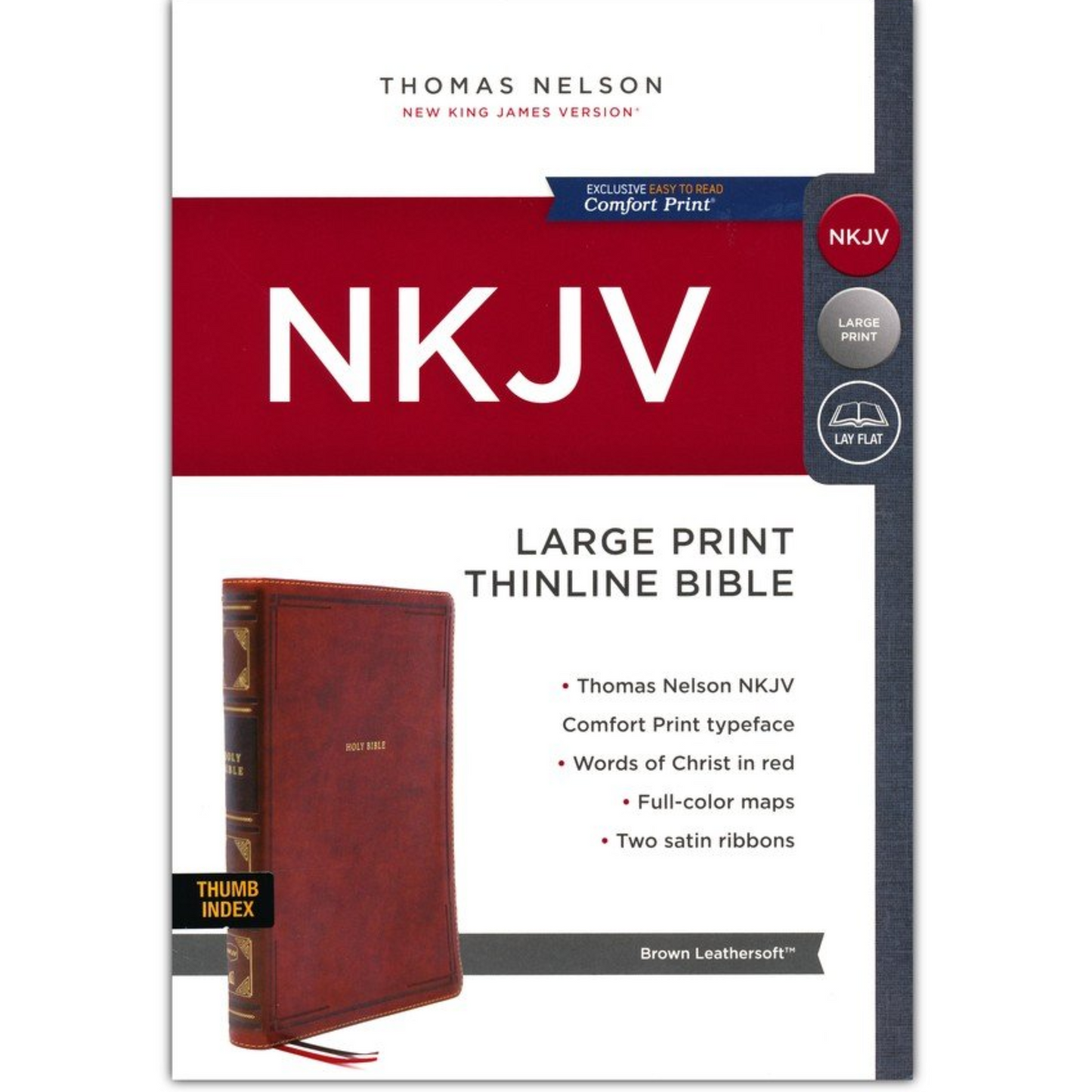 NKJV  Large Print Thinline, Leathersoft