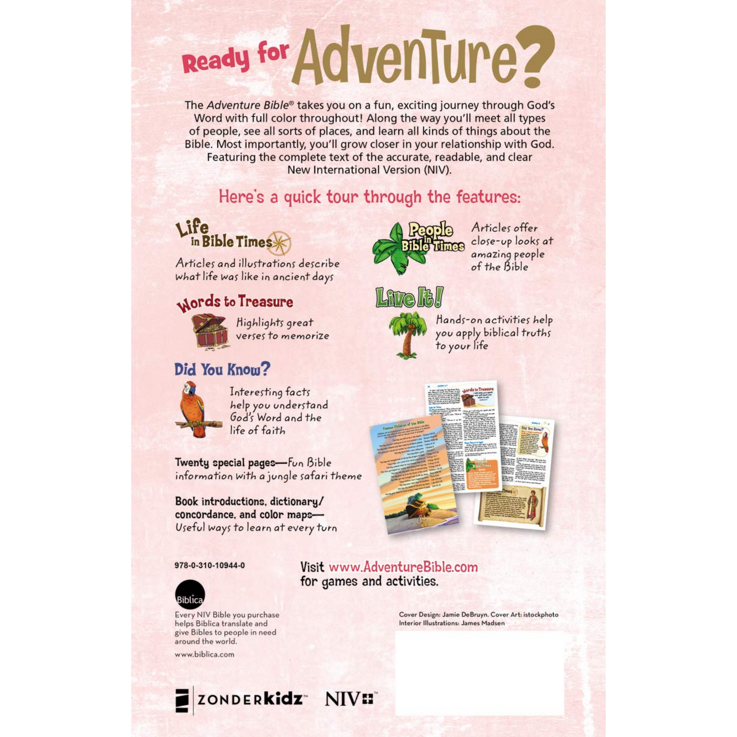 NIV, Adventure Bible, Full Color, Magnetic Closure