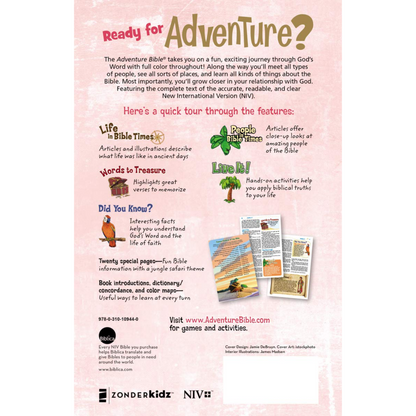 NIV, Adventure Bible, Full Color, Magnetic Closure